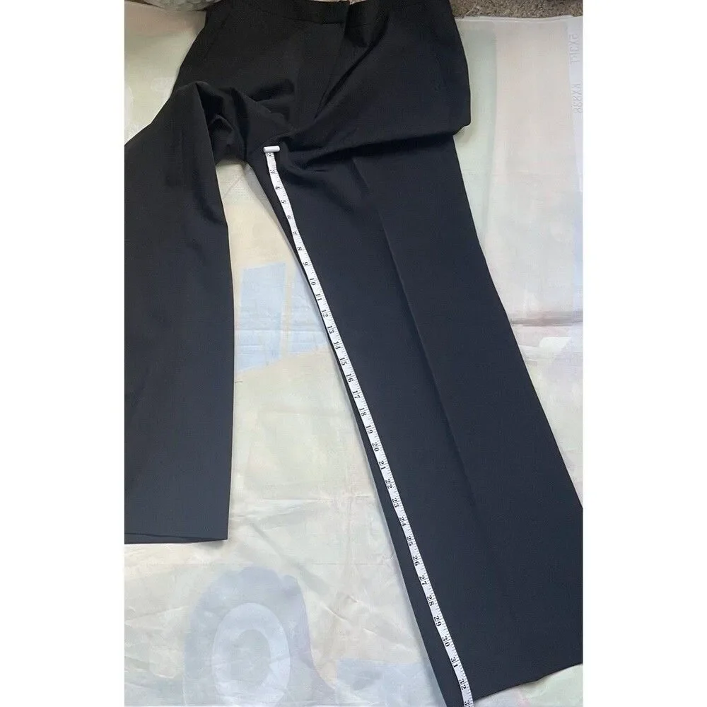 Anne Klein Black Pin Striped Tailored Jacket and Pants Suit Stunning Set NWOT